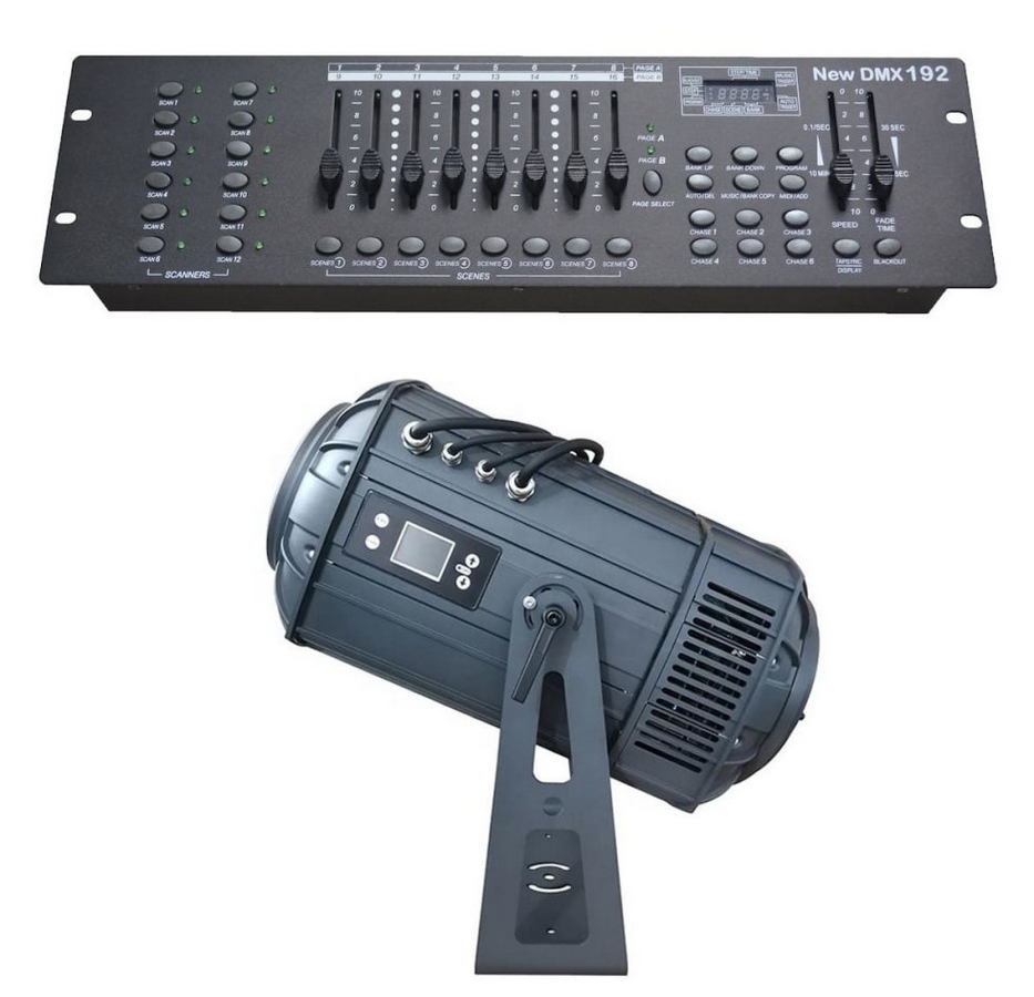 proiector gobo - controler dmx de proiecție
