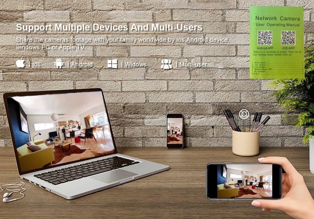 set de camere full hd pinhole box wifi dispozitive iOS și Android
