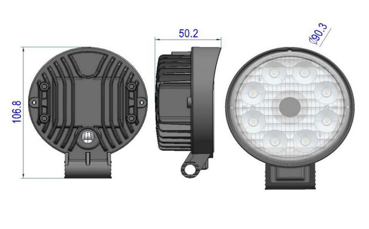 camera de marsarier de lucru si lumina LED