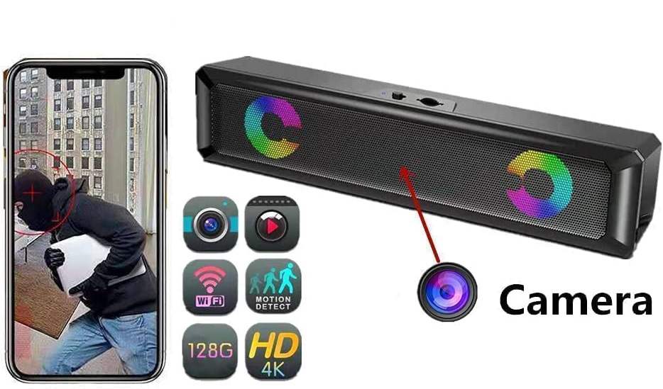 Difuzor Bluetooth cameră spion