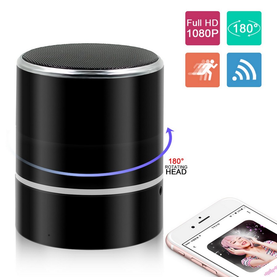 Difuzor Bluetooth cu cameră rotativă FULL HD Wifi P2P