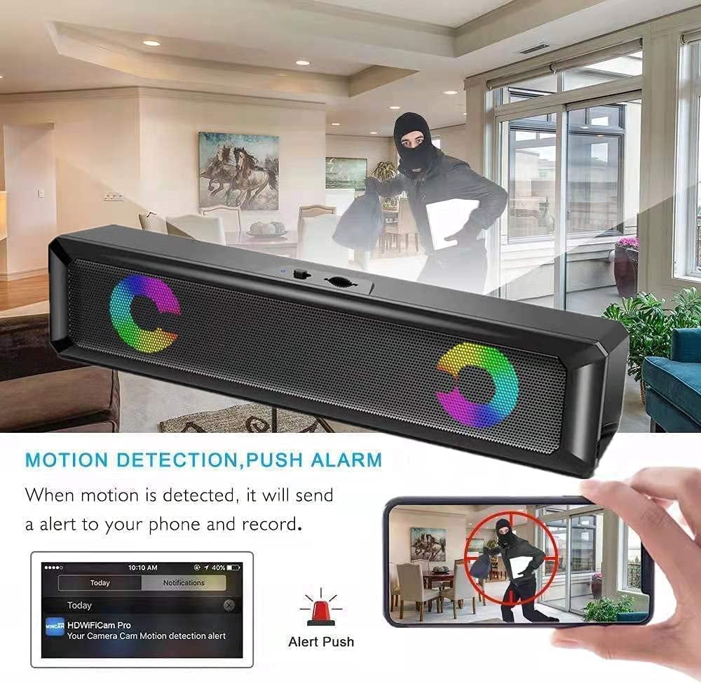 difuzor bluetooth cu camera spion