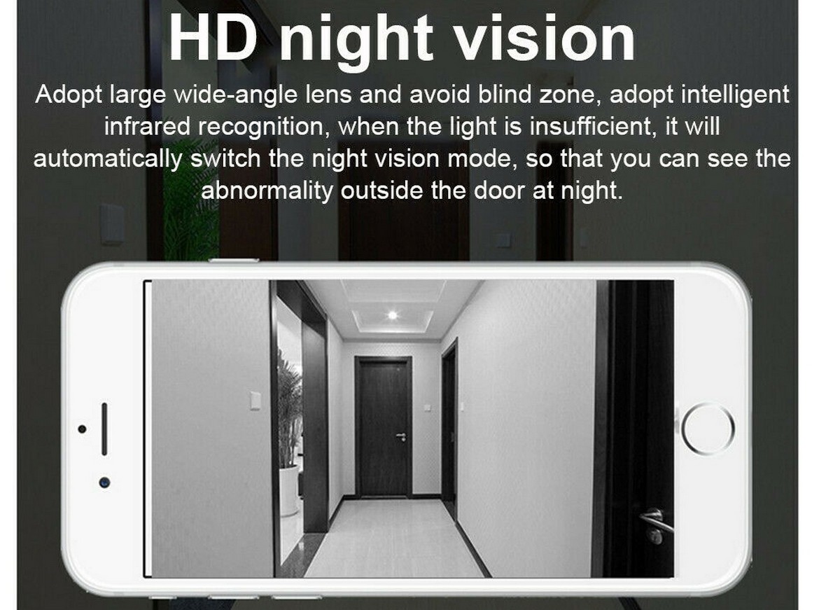 Viziune nocturna IR LED 8m - sonerie pentru casa