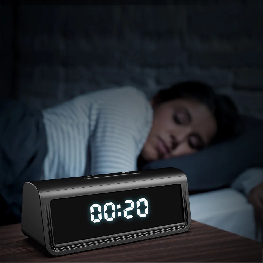 Ceas cu alarmă cu cameră ascunsă wifi full hd spion spion