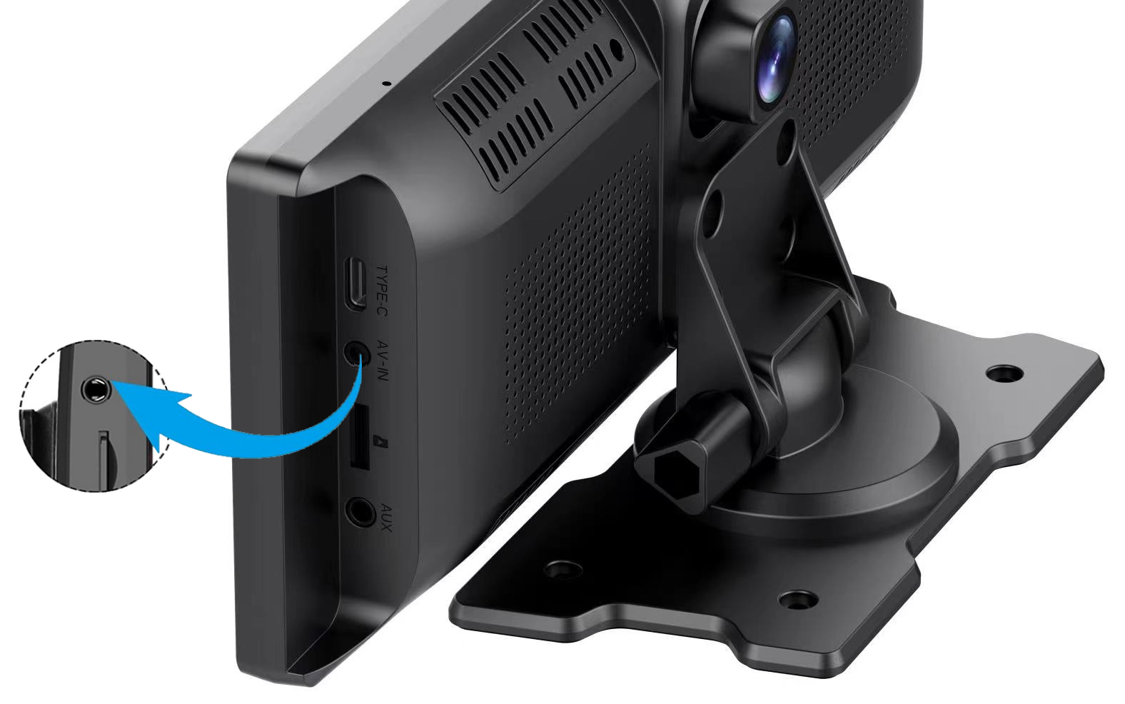 Ecran tactil Full HD pentru mașină, monitor LCD, partajare de imagini de pe un smartphone