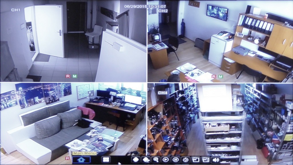 Setare IQ DVR CCTV înregistrare live