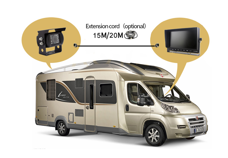 Set de sonerie Ahd 3 camere LCD 10 + camera cu IR