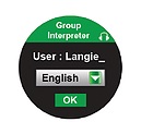 traducător de grup - interpret de grup