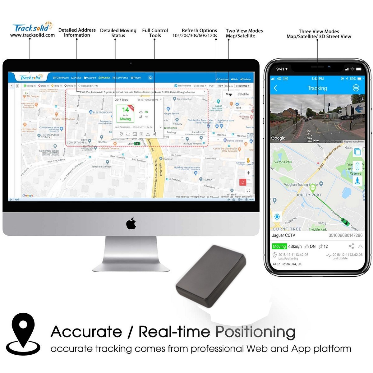 localizator GPS pentru monitorizarea transmisiei live