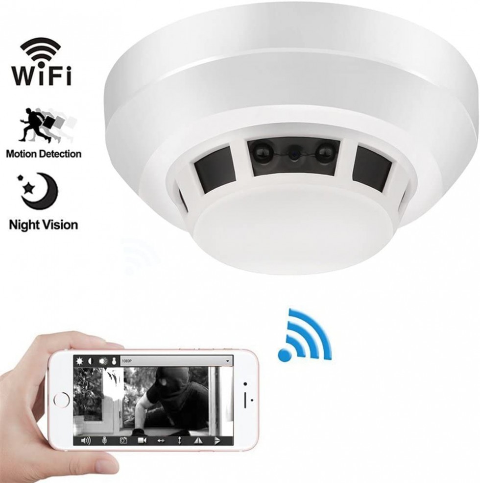 Camera detector de fum wifi