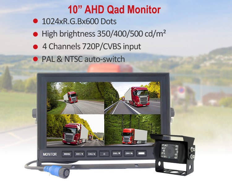 Monitor de 10 inchi și set de camere 3 HD
