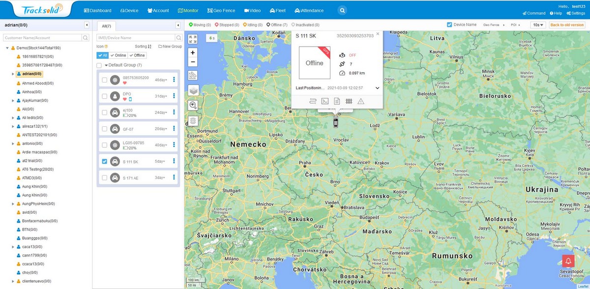 Urmărirea vehiculelor gps profio x5