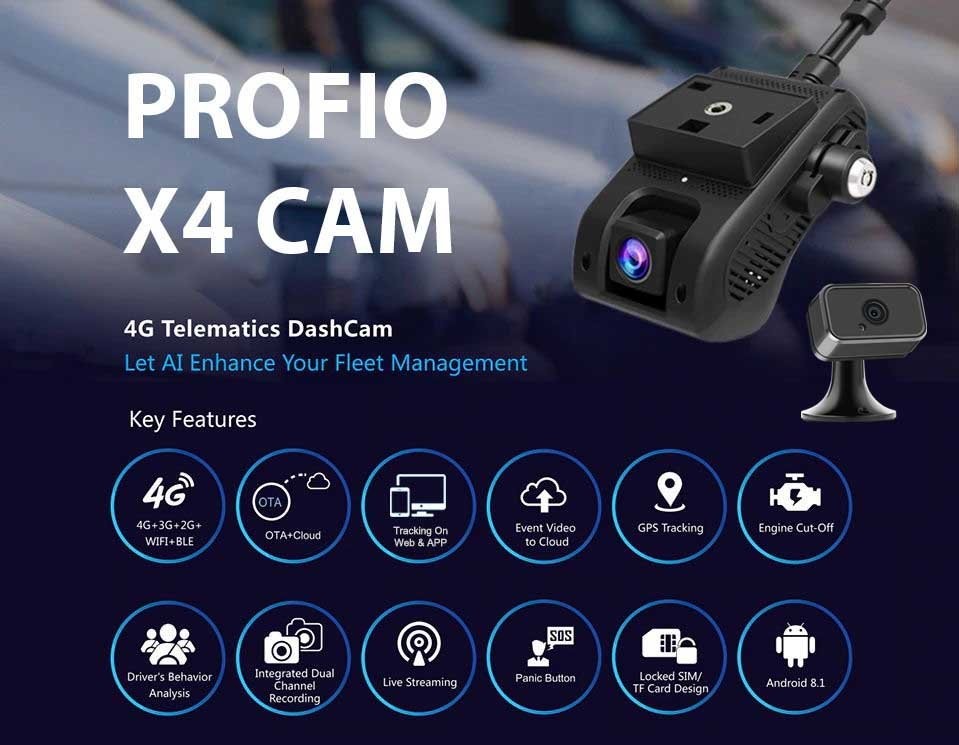 sistem de cameră dual cloud profio x4 cu gps