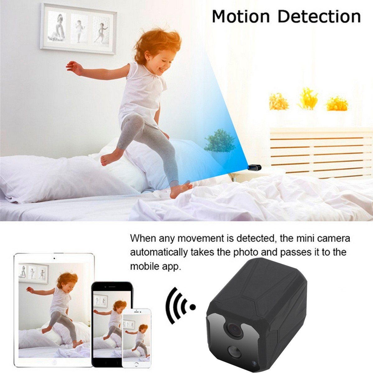 camera spion cu detectie de miscare