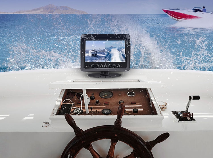 monitor pe iaht navă barca impermeabilă