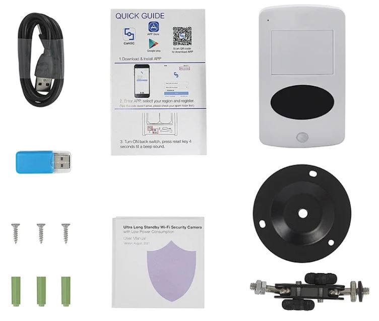 accesorii detector PIR cu camera