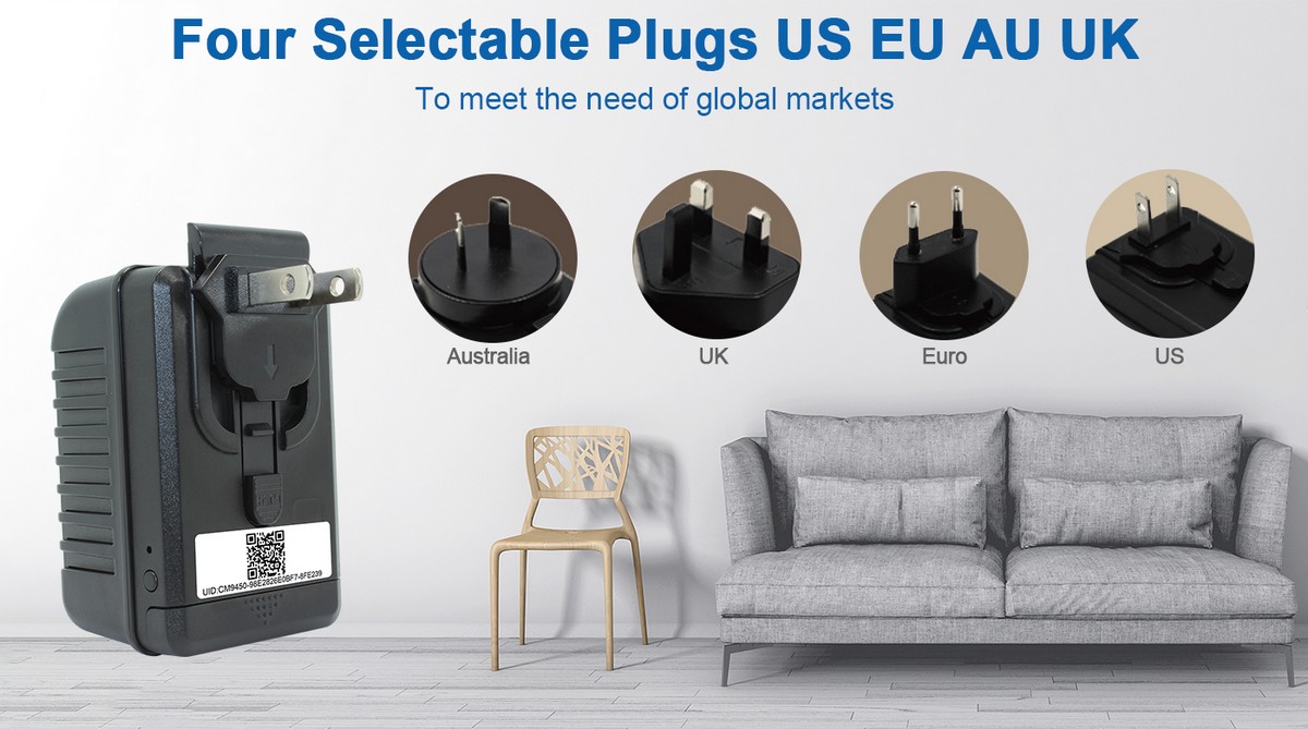 Adaptor USB cu cameră - US EU AU UK