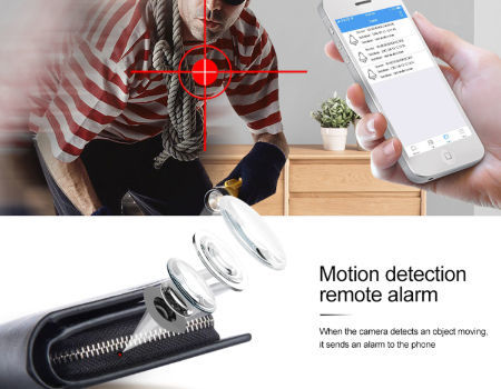 camera spion cu detectie de miscare - portofel