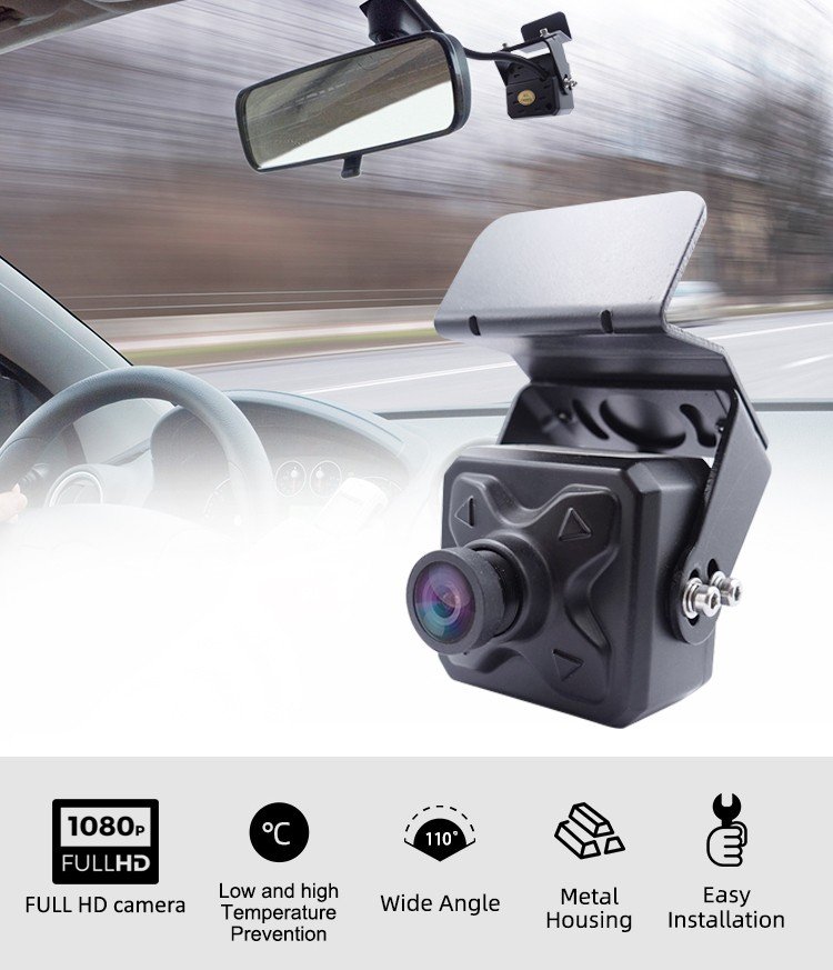 Cameră auto interioară FULL HD, obiectiv AHD de 3,6 mm