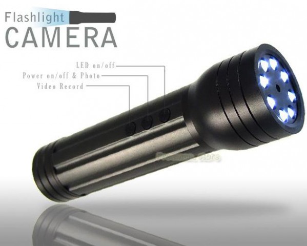 Lanterna cu camera - 8x LED de mare putere